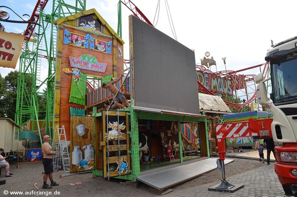 aufbau cranger kirmes 30uli2019 